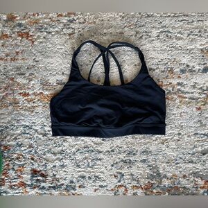 Lululemon Energy Bra Medium Support - Size 6 - Navy